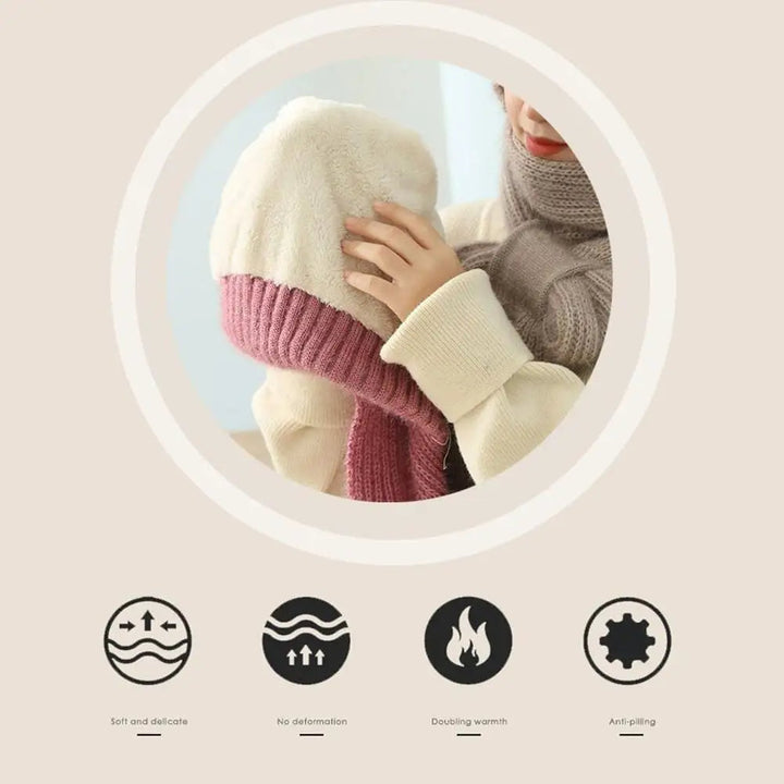 Drune | Mütze und Schal Set - warme Damen Winteraccessoires