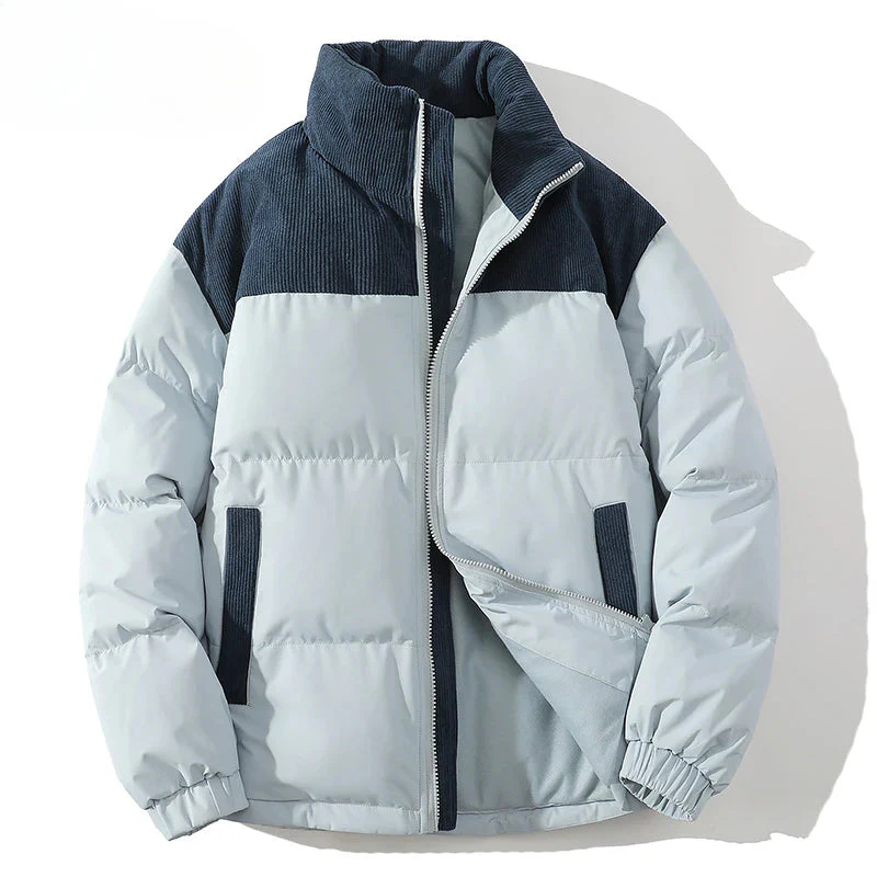 Drune | Puffer-Jacke - Gestepptes Futter - Rippcord-Naht - Hüftlänge - Elastische Bündchen