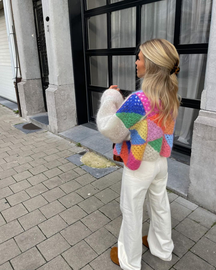 Drune | Mehrfarbiger Cardigan für Frauen