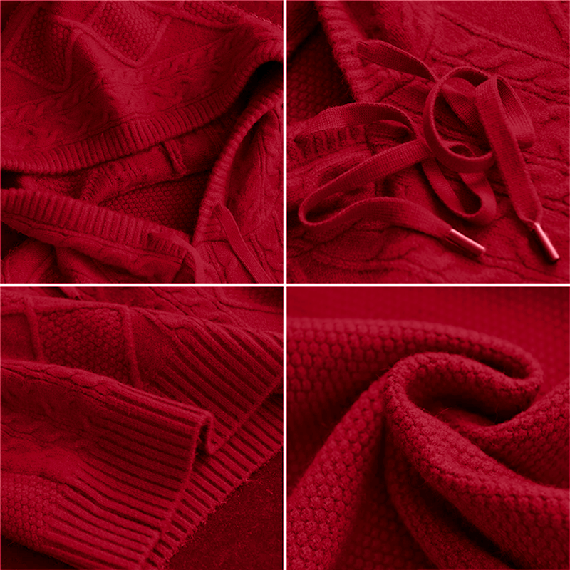 Drune | Strickpullover mit Kabelmuster Weich und Warm Perfekt Für Herbst und Winter