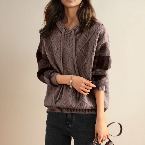 Drune | Strickpullover mit Kabelmuster Weich und Warm Perfekt Für Herbst und Winter