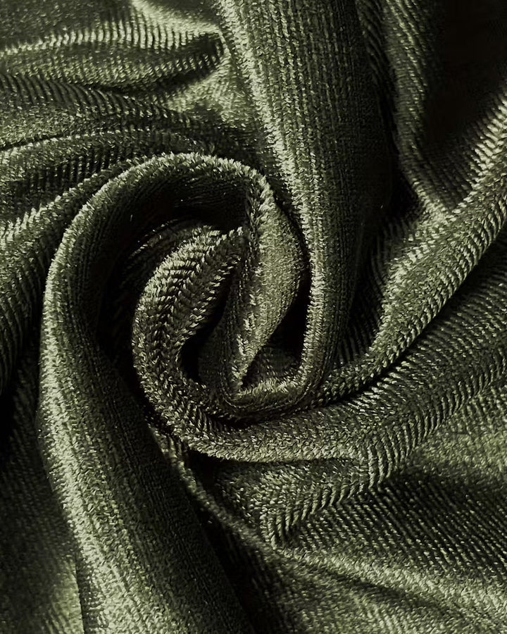 Drune | Langärmeliges Kleid in Uni Farbe