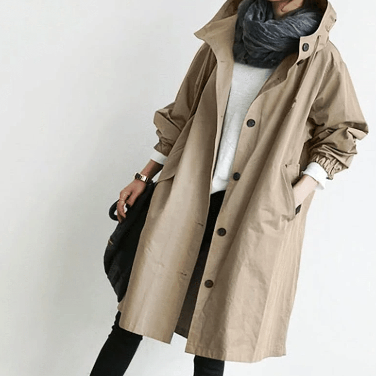Drune | Regenjacke mit Kapuze - Wasserdicht - Oversized Windbreaker