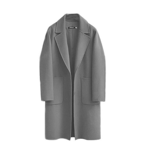 Drune | Langer Wollmantel für Damen