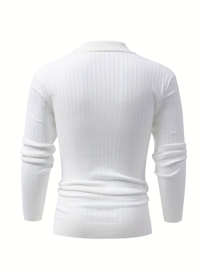 Drune - Lässiger Herrenpullover mit V-Ausschnitt