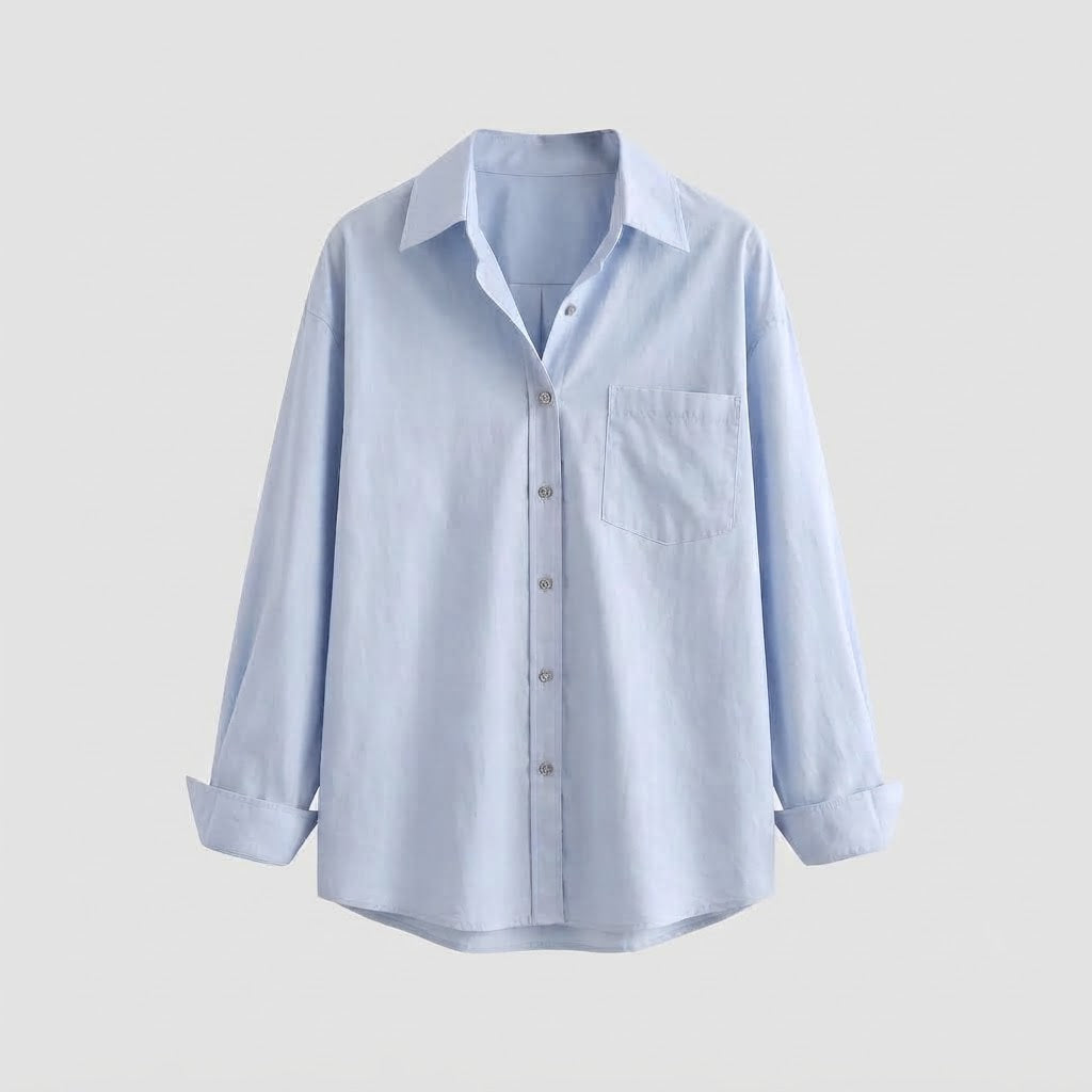 Damen Lockeres Hemd mit kastiger Oversize‑Silhouette und weicher Baumwollmischung Drune