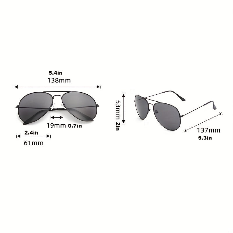 Drune | Klassische Aviator-Sonnenbrille mit Goldenem Rahmen für Damen