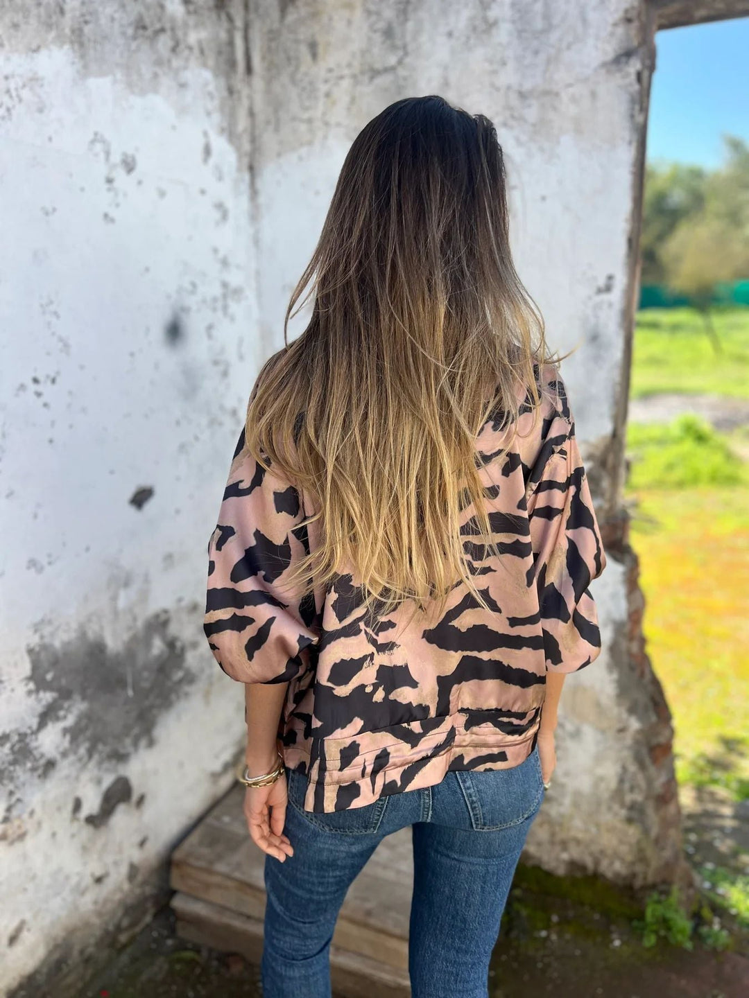 Drune | Damen-Bomberjacke mit Print