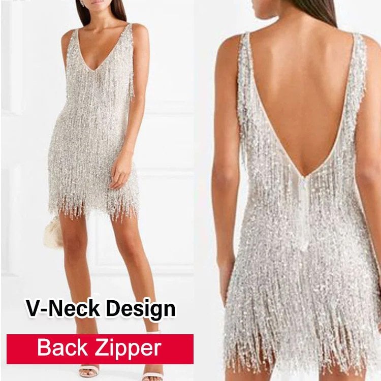 Drune | Slip Kleid mit V Ausschnitt