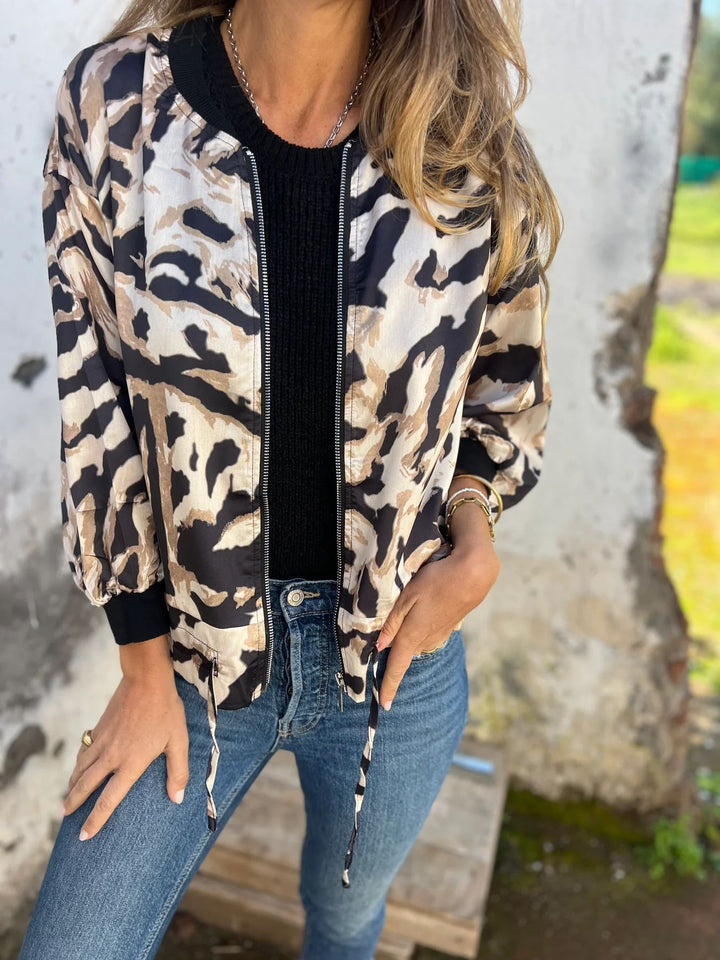 Drune | Damen-Bomberjacke mit Print