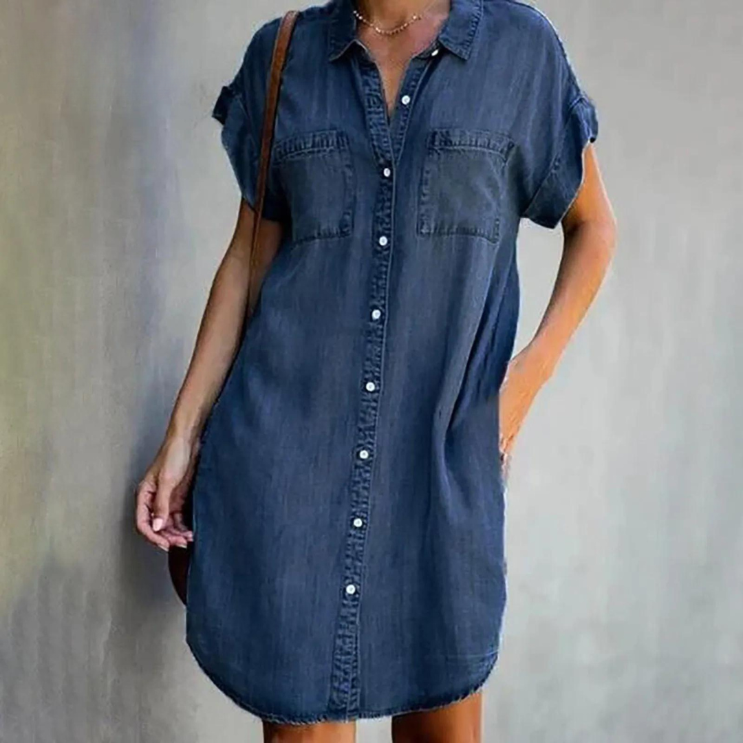 Drune | Elegantes Denim Kleid
