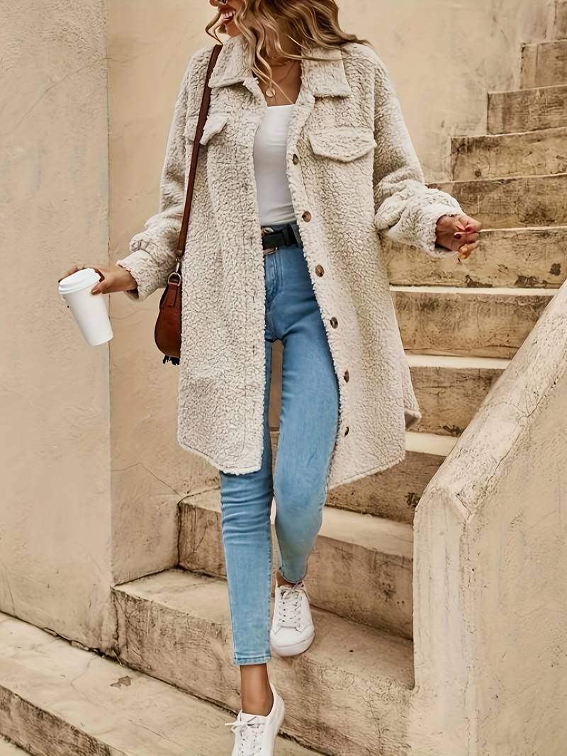 Drune | Übermantel Damen Sommerliche Chic Luftige Textur Perfekt für Kühlere Sommertage