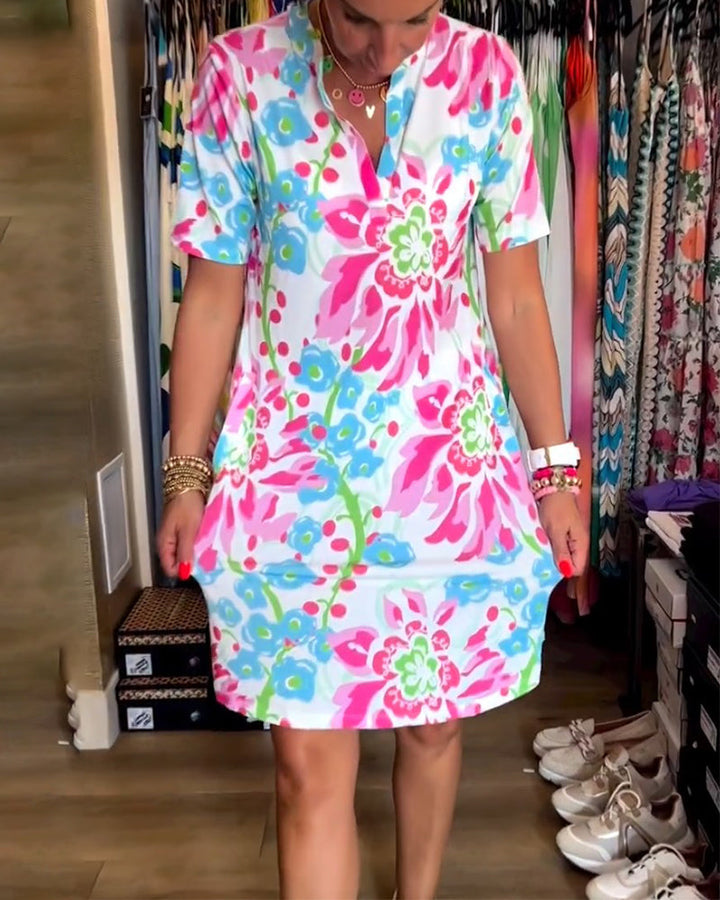 Drune | Frauen Blumenmuster Kleid