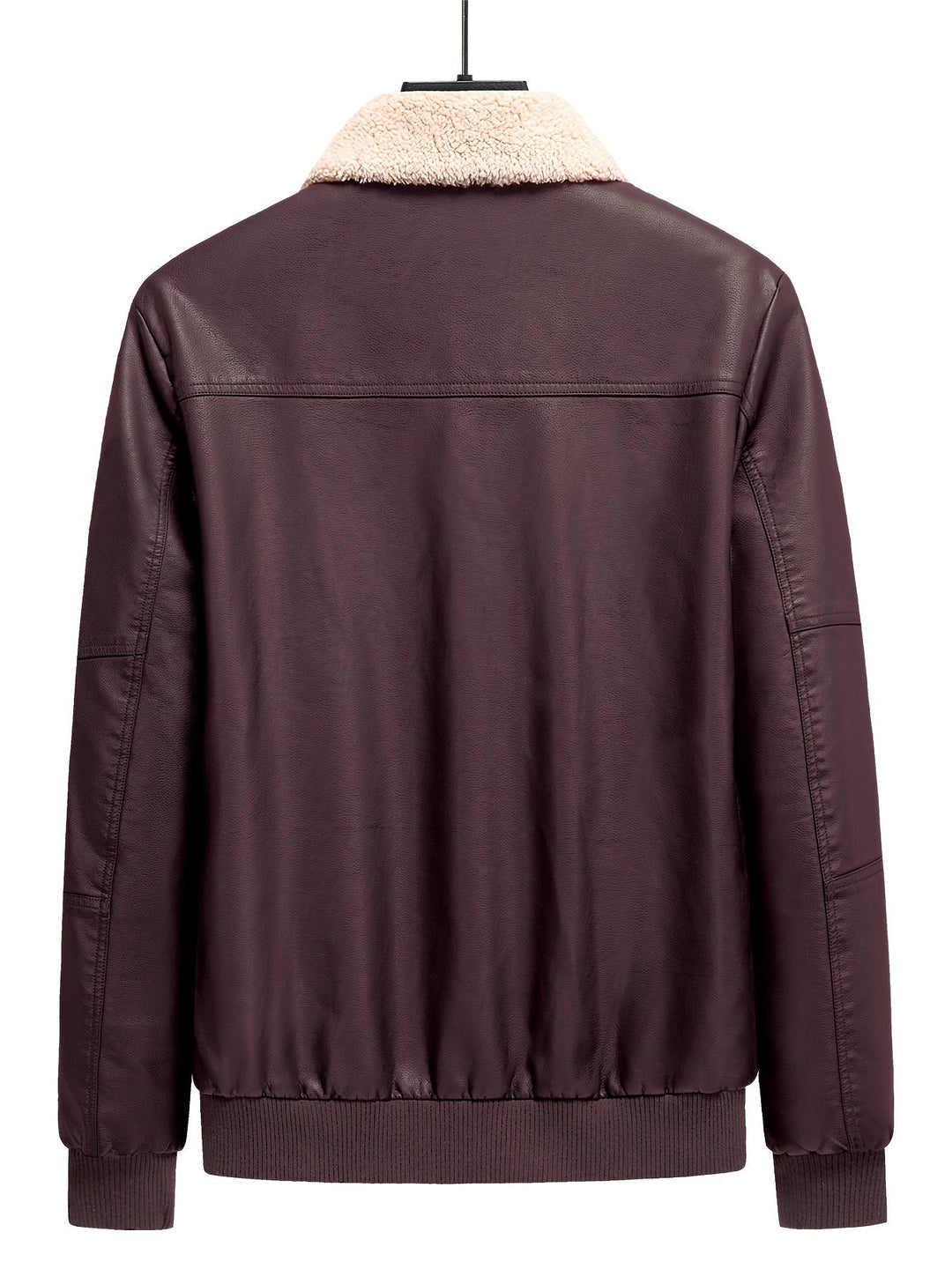 Drune |  Fleece PU Leder Winterjacke Für Herren - Perfekt für Outdoor-Aktivitäten