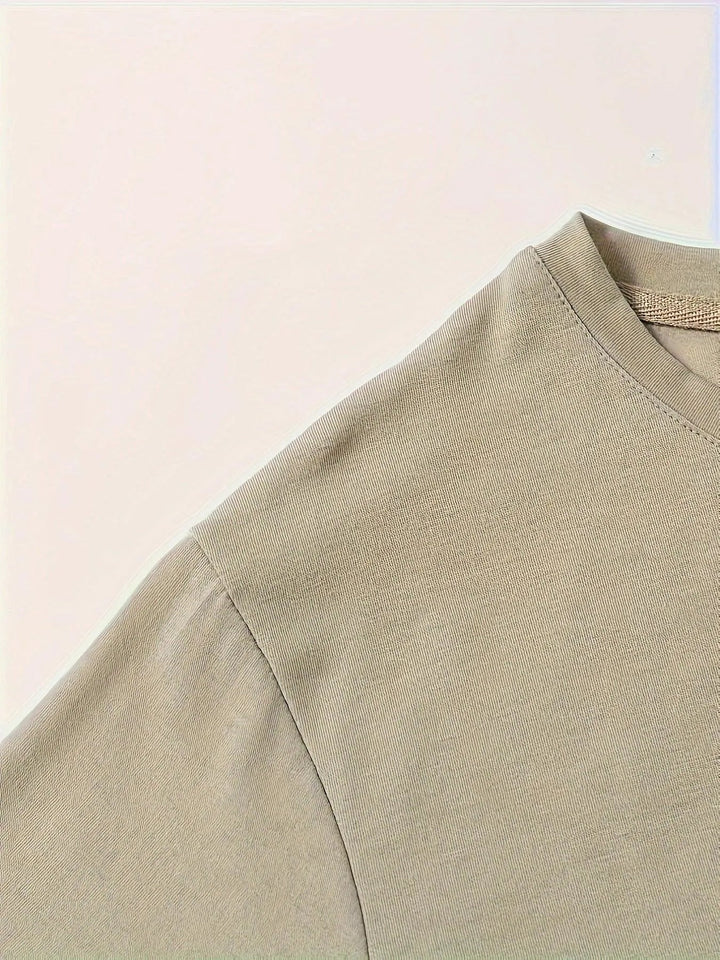 Drune | Herren T-Shirt Blumen und Wellen Design