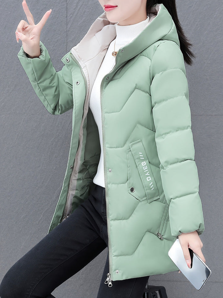 Drune | Mittellange Gepolsterte Jacke für Frauen Ideal für Herbst Winter