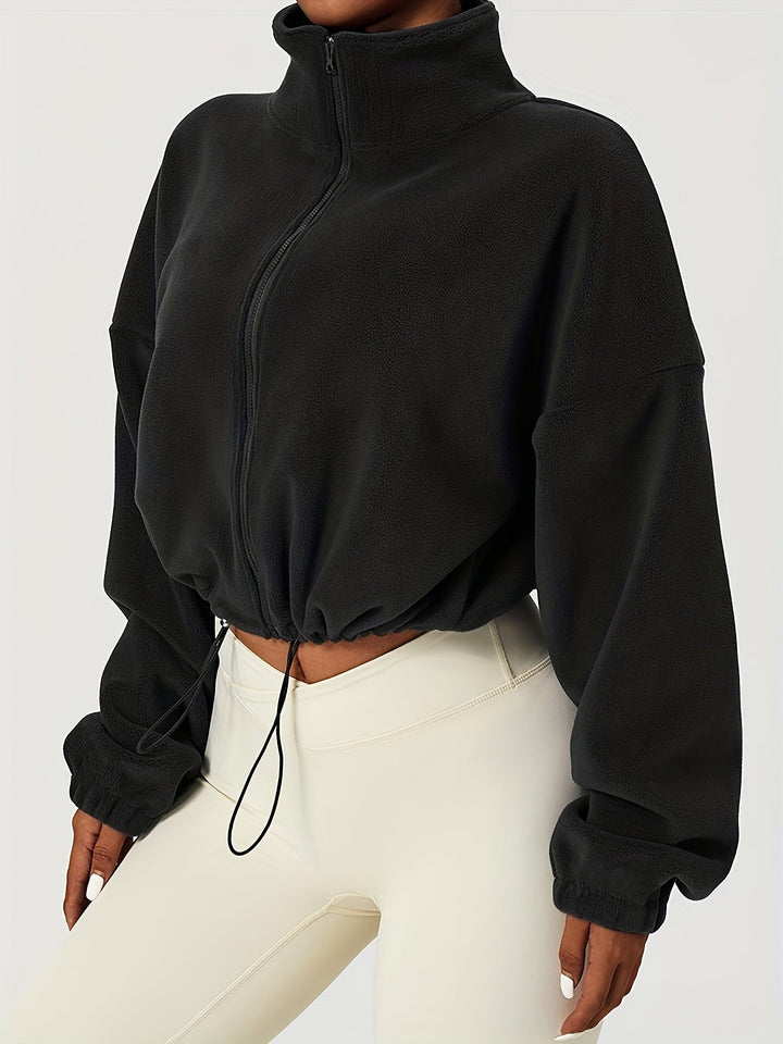 Drune | Fleece Crop Jacke