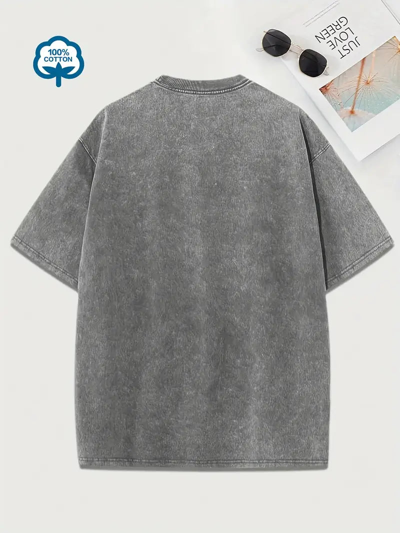 Drune | Baumwoll-T-Shirt mit Rundhalsausschnitt