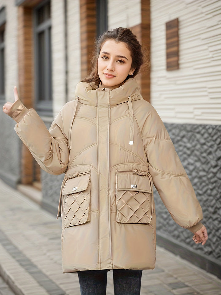 Drune | Modische mittellange Winterjacke für Frauen - Perfekt für Outdoor-Aktivitäten
