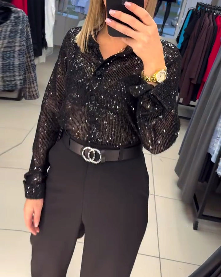 Drune | Button Down Revers und Pailletten