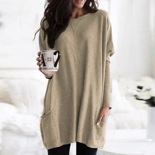 Drune | Tunika mit Taschen - bequeme Damen Oversized Top