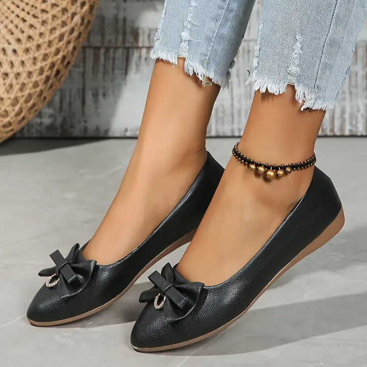 Drune | Damen Schicke Schleifen Puppe Schuhe Elegant