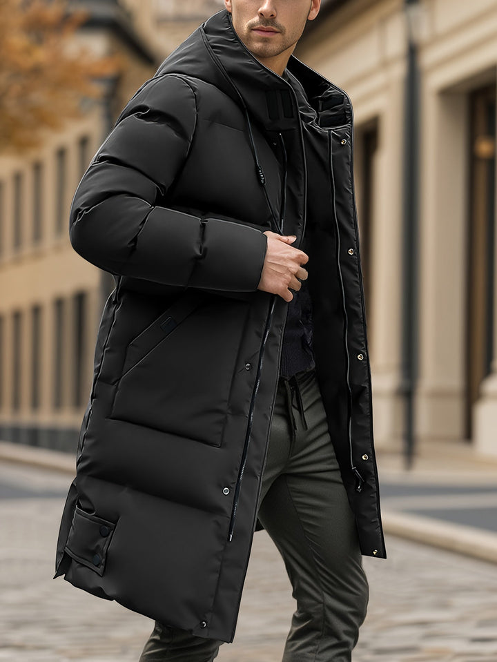 Drune | Fleece-Gefütterte Reißverschluss Vorderseite Winter Jacke Für Herren - Perfekt für Outdoor-Aktivitäten