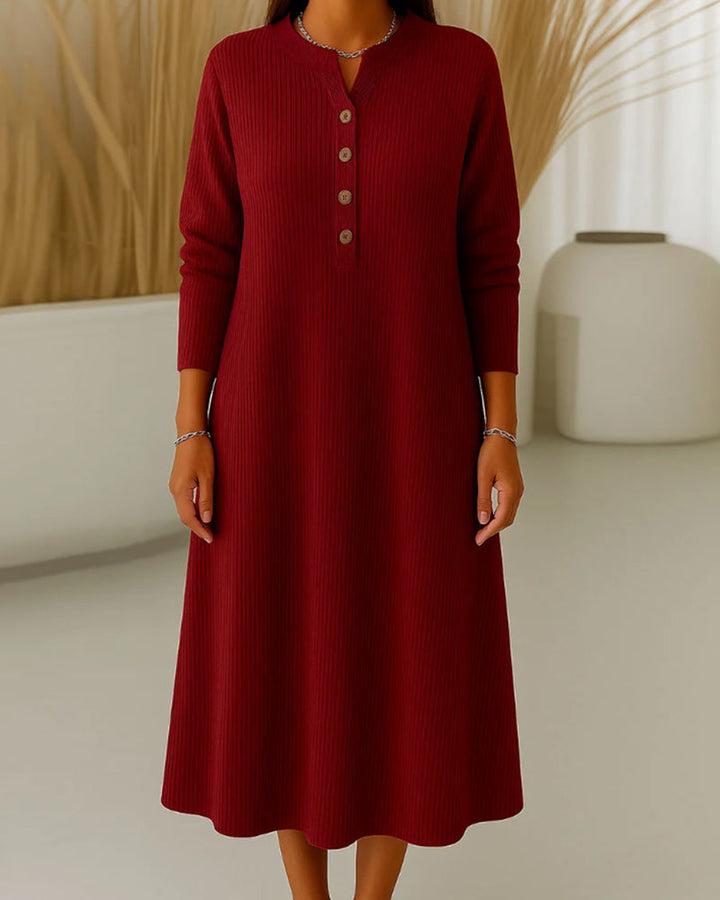 Drune | Lockeres Rippenstrickkleid