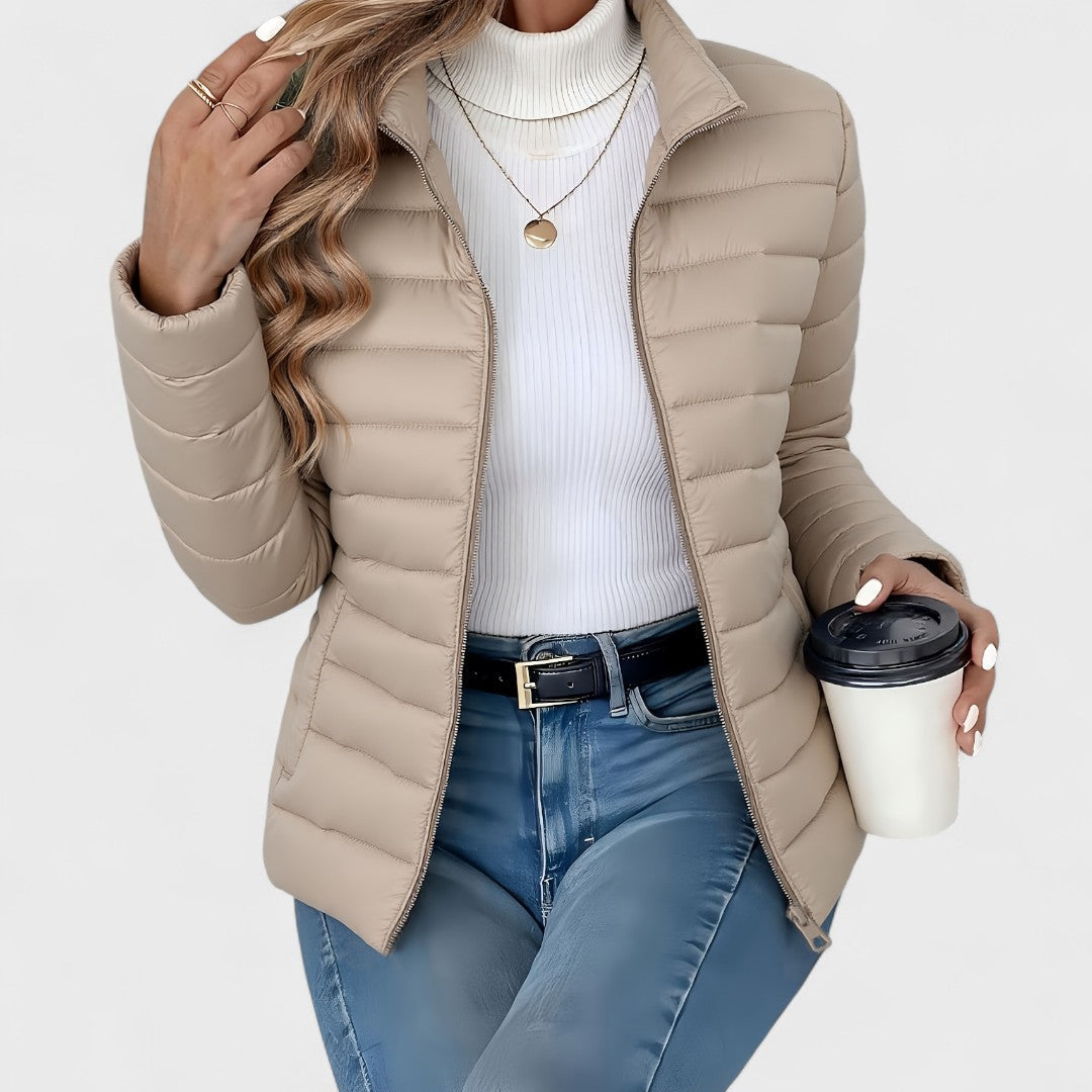Drune | Elegante lange Damenjacke im klassischen Stil