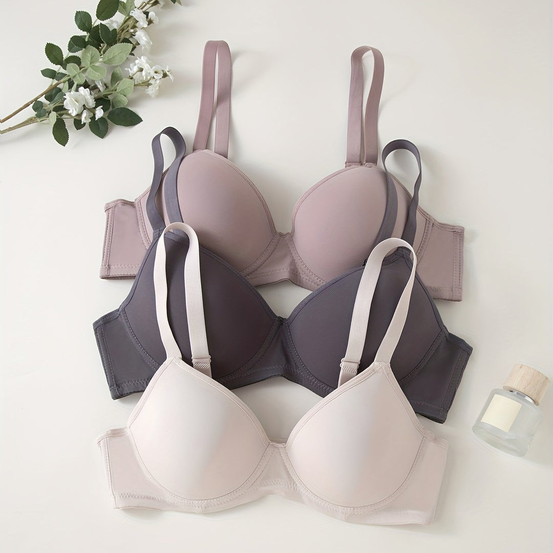 Drune | 3 Teilig Nahtlos Anti Ablehnung Push up Bh