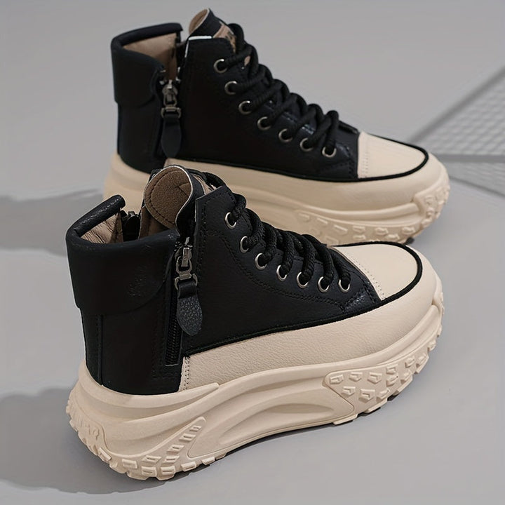 Drune | Lässige Plateau Knöchelhohe Sneaker