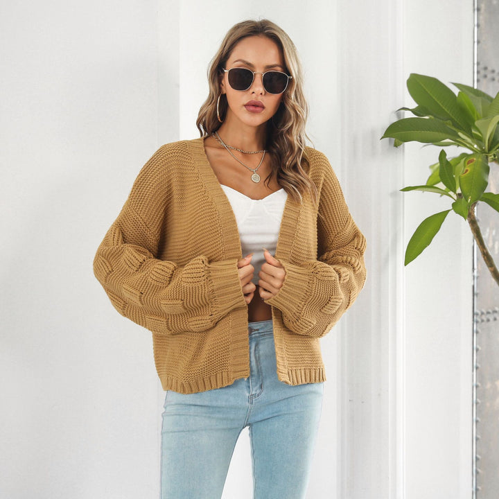 Drune | Strickjacke mit Puffärmeln