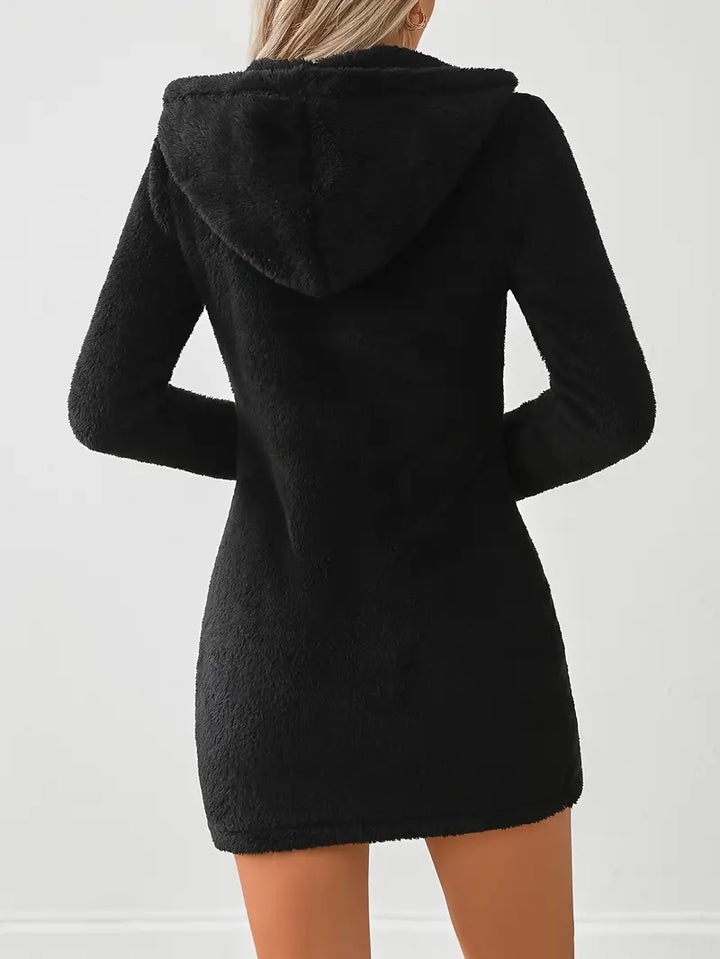 Drune | Winterkleid mit Kapuze und Reißverschluss
