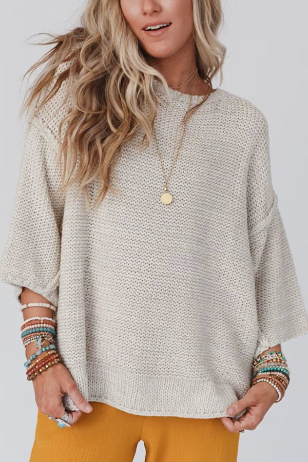Drune | Cozy chunky knit sweater with a round neck