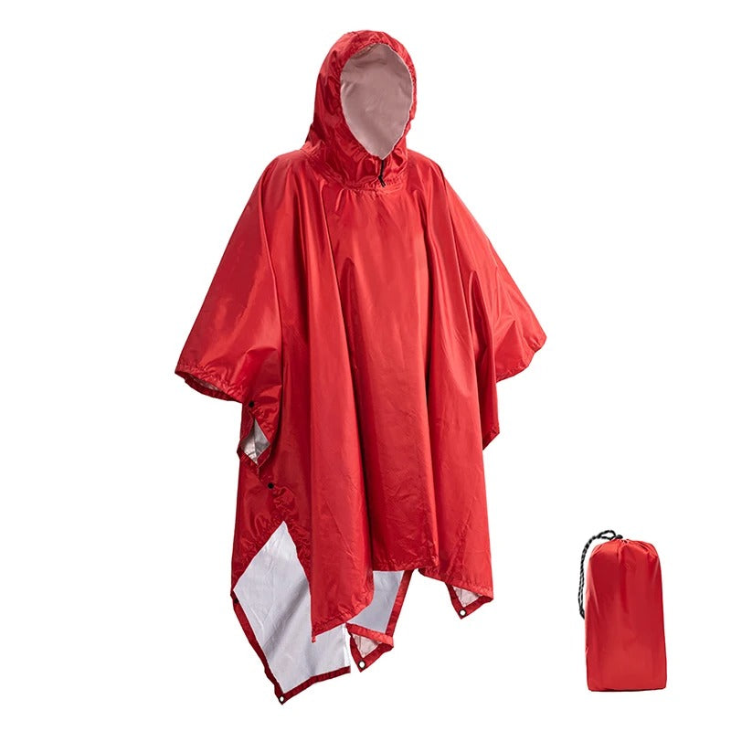 Drune | Regenponcho Mit Kapuze