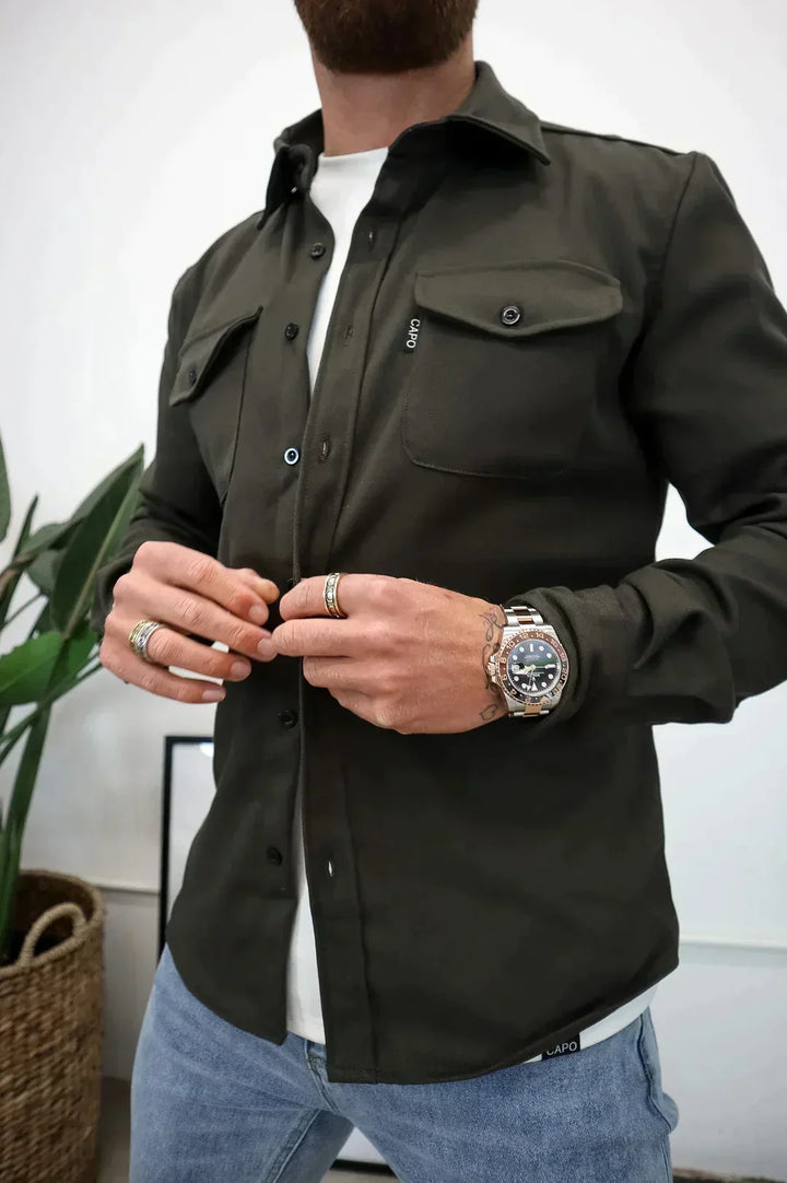 Drune | Premium-Jacke mit Knopfverschluss für Herren | Stylische und bequeme Jacke
