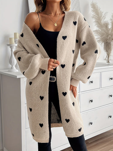 Drune | Herz Strickjacke