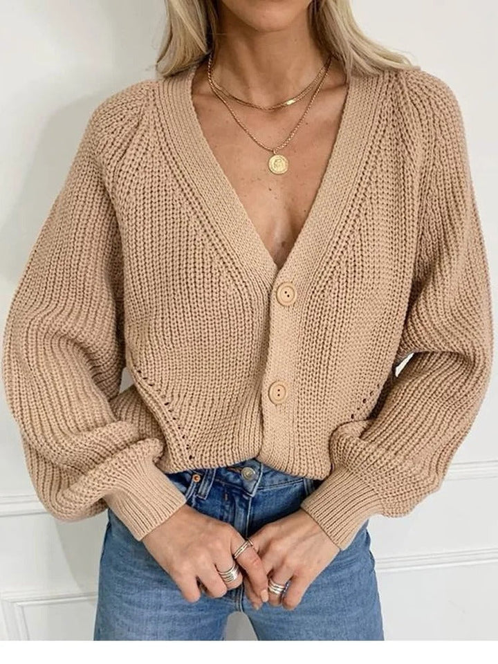 Drune | Women's cardigan with puff sleeves