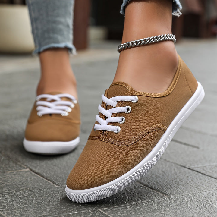 Drune | Bequeme Niedrige Canvas Schnürschuhe