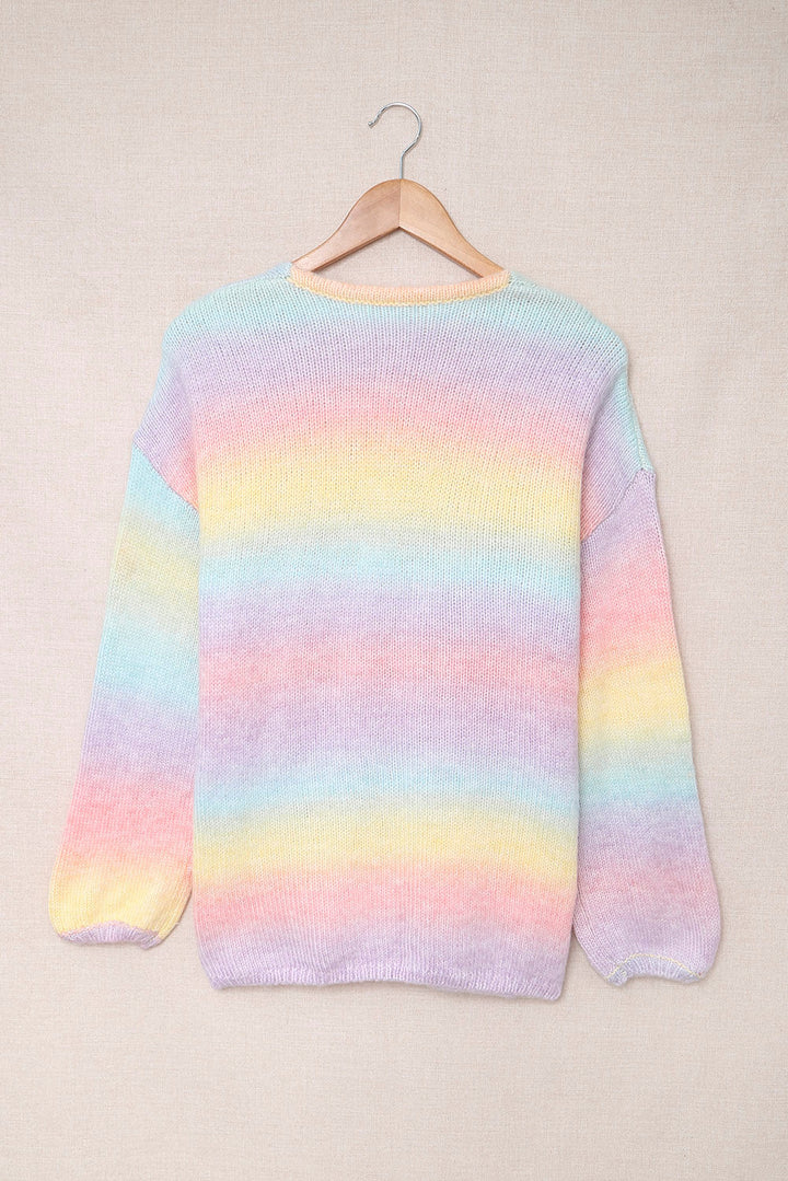 Drune | Gradient Offene Vorderseite Fallendes Schulter Cardigan
