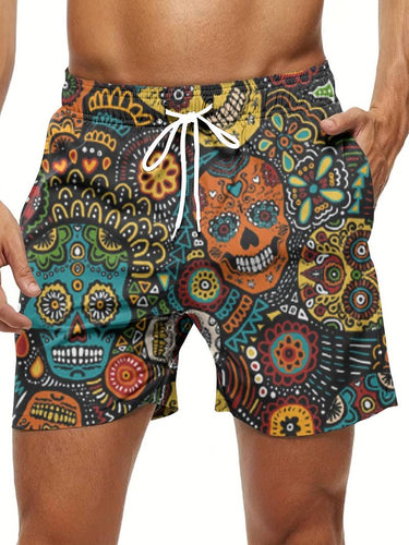 Drune | Trendige Hawaii-Shorts mit Kordelzug