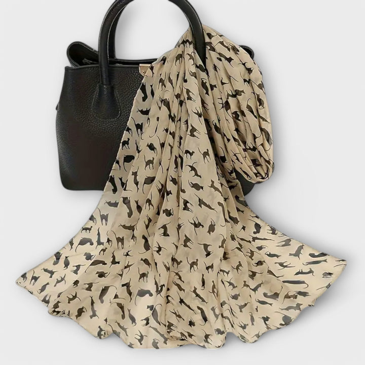Drune | Leoparden Chiffon Schal