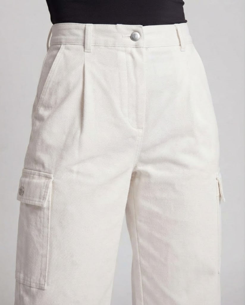 Damen Hochtaillierte weite Bundfalten‑Palazzohose mit lockerer Silhouette Drune