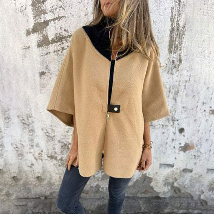 Drune | Stylish two-tone long jacket for elegant layered looks