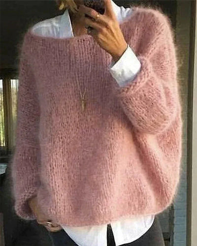Drune | Mehrfarbiger Off Shoulder Pullover