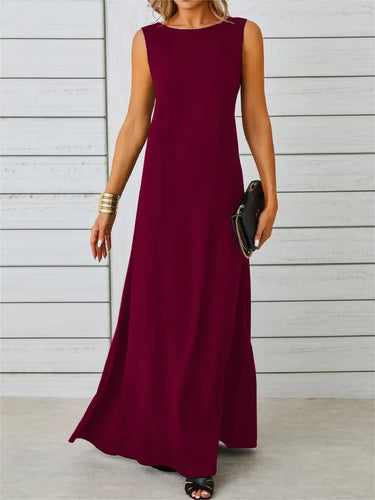 Drune | Elegante Jacquard Kleid Ohne Ärmel