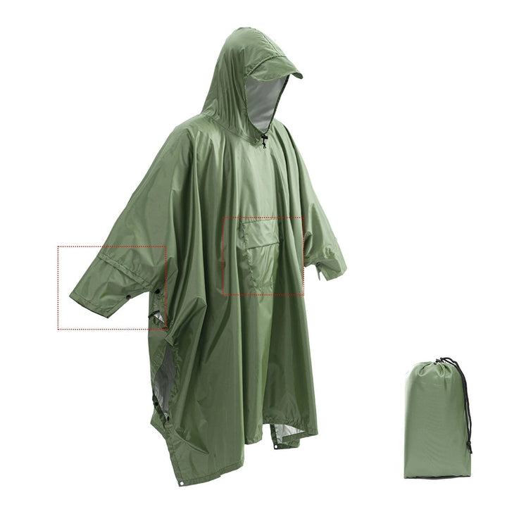 Drune | Wasserdichter Poncho-Rucksacküberzug für Wanderungen