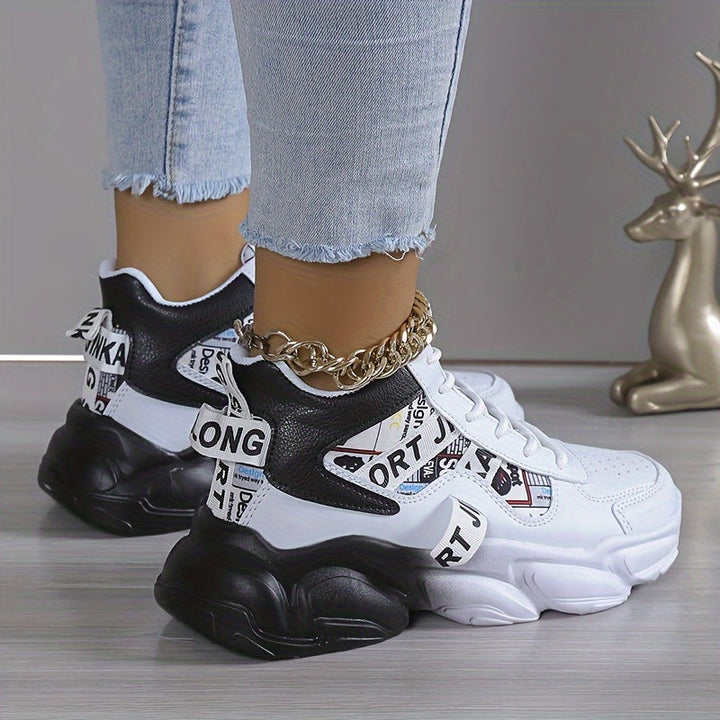 Bequeme, rutschfeste Knöchelsneaker mit Schnürsenkeln Drune