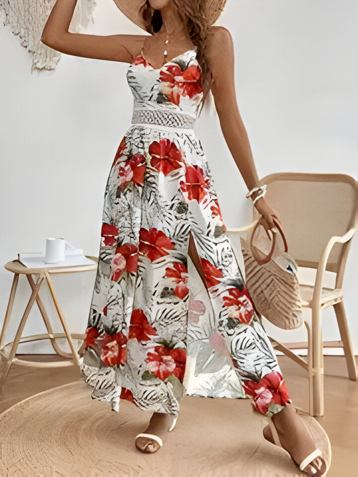 Drune | Elegantes Ärmelloses Geteiltes Kleid Für Frauen