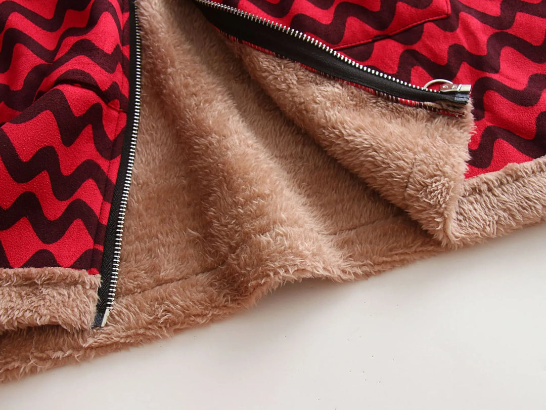 Drune | Gefütterter Oversize-Mantel mit Kapuze aus Fleece